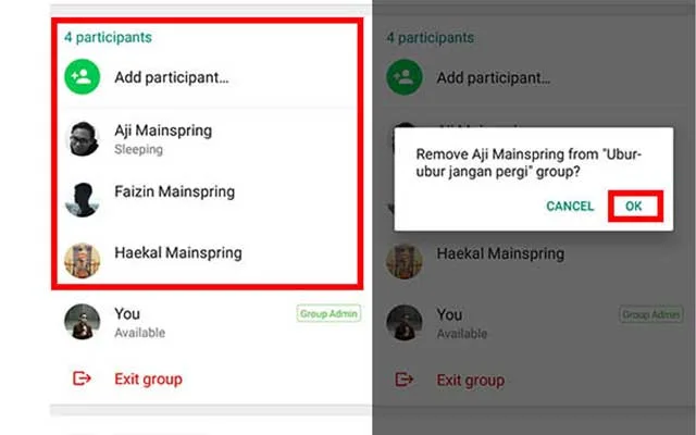 Cara Menghapus Grup di WA